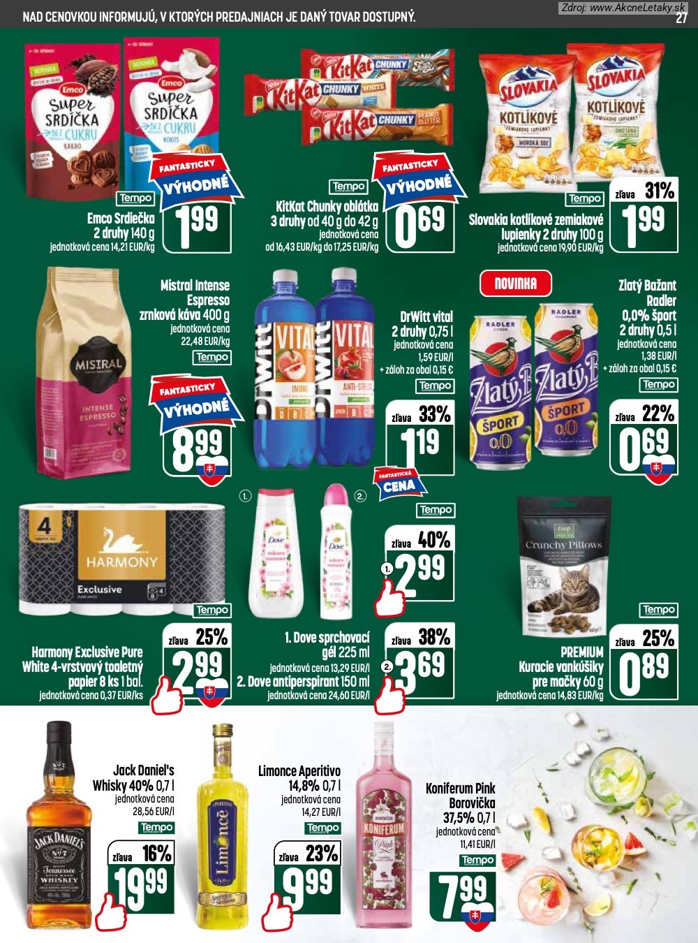 Leták COOP Jednota (2. 7. - 8. 7. 2026) - strana 27 z 28
