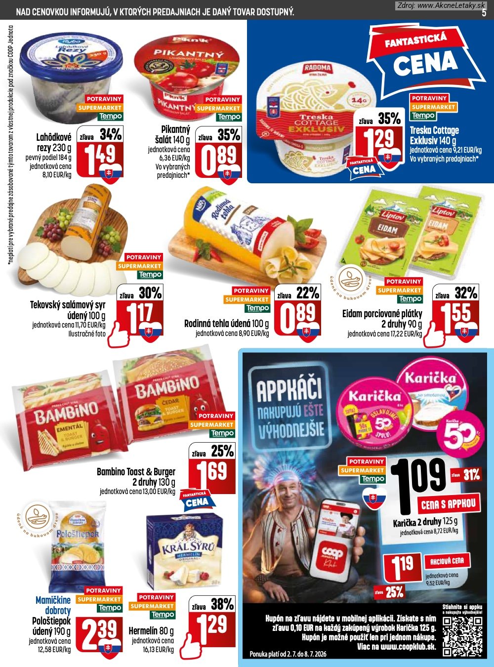 Leták COOP Jednota (2. 7. - 8. 7. 2026) - strana 5 z 28