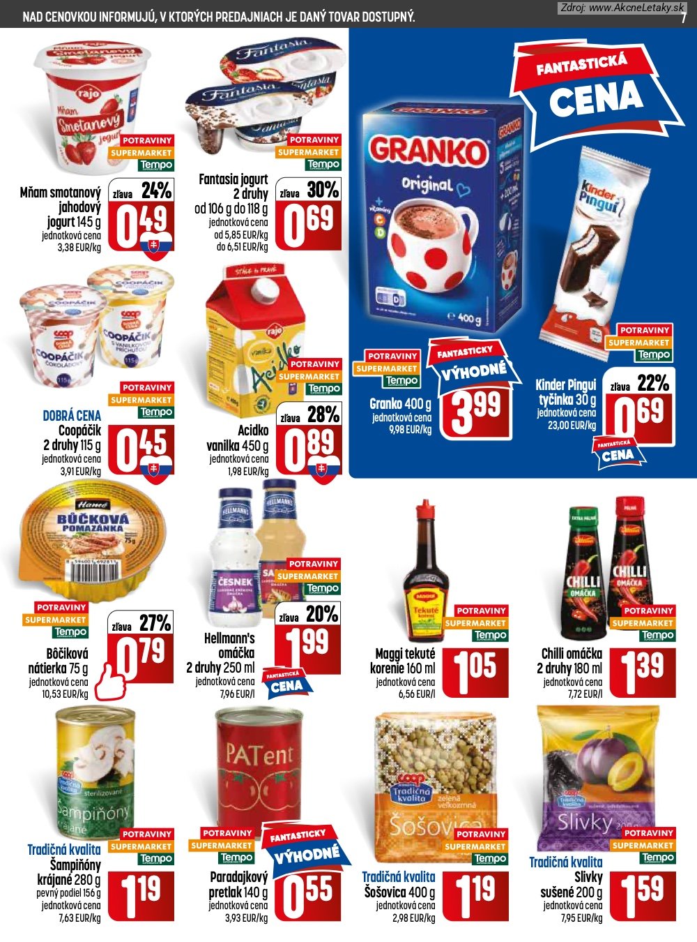 Leták COOP Jednota (2. 7. - 8. 7. 2026) - strana 7 z 28