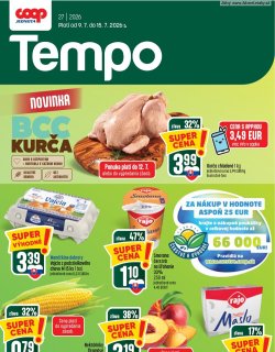 Leták COOP Jednota 9. 7. - 15. 7. 2026 Tempo