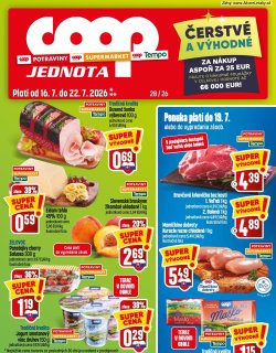 Leták COOP Jednota