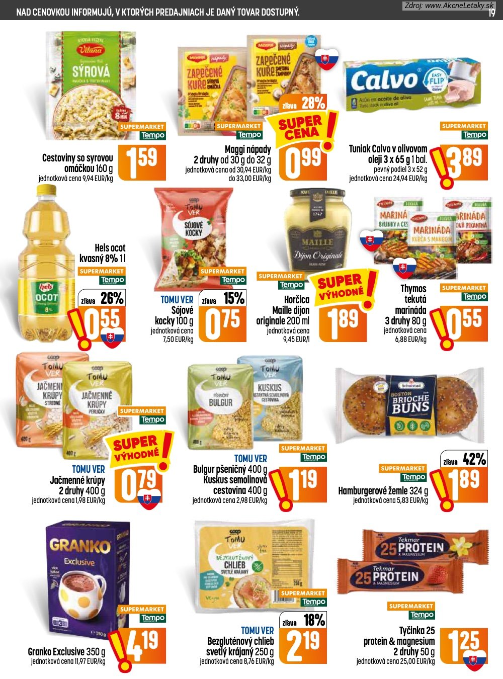 Leták COOP Jednota (16. 7. - 22. 7. 2026) - strana 19 z 28