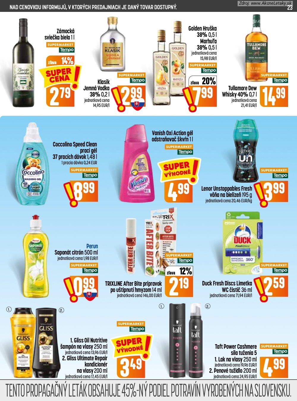 Leták COOP Jednota (16. 7. - 22. 7. 2026) - strana 23 z 28