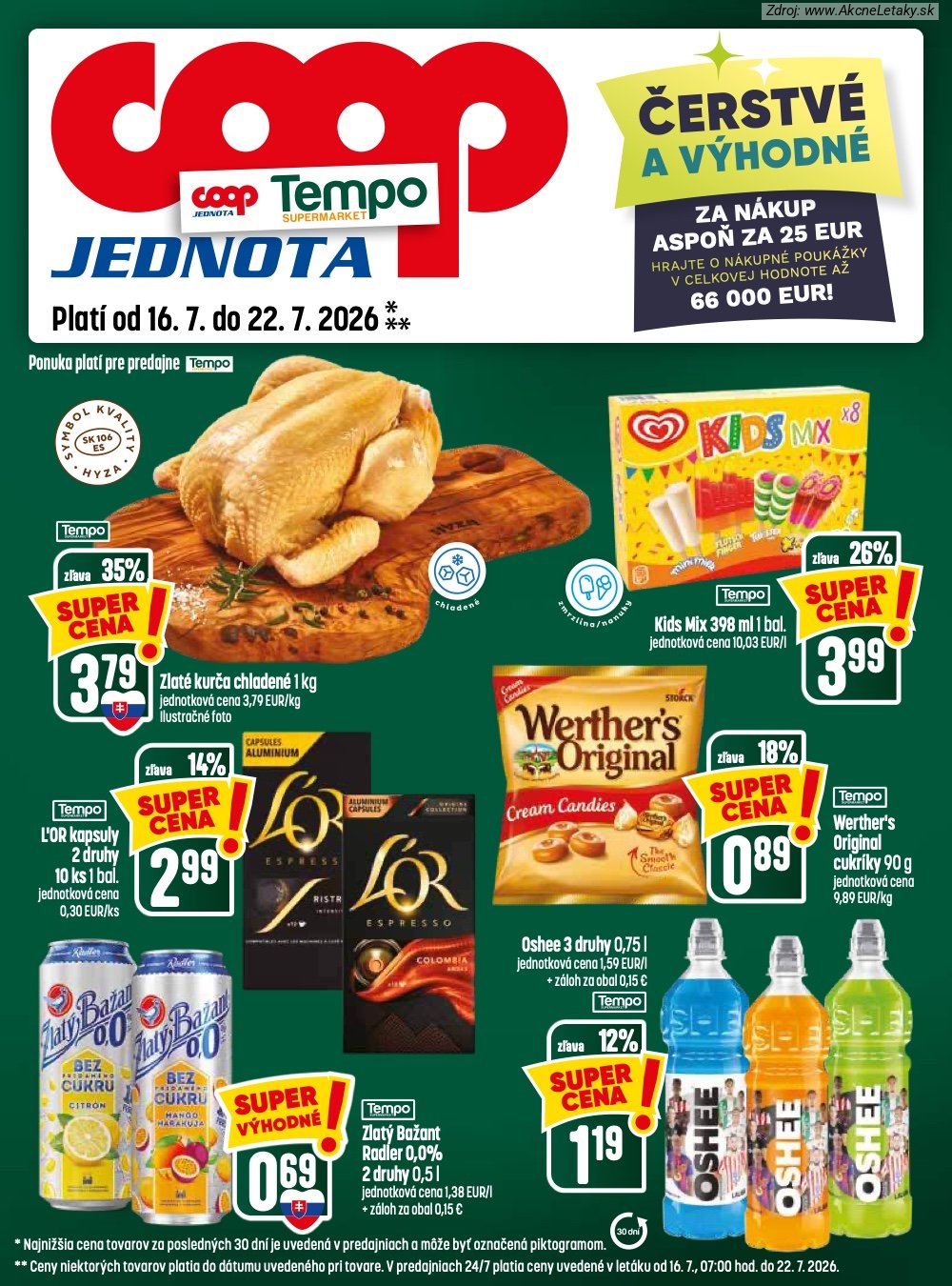 Leták COOP Jednota (16. 7. - 22. 7. 2026) - strana 25 z 28