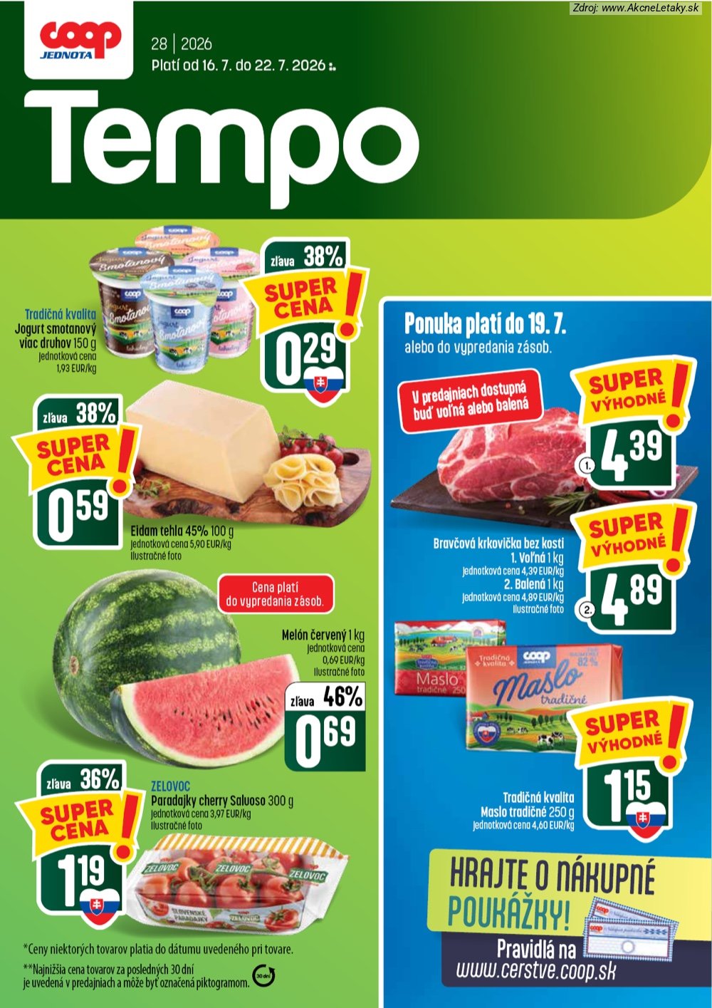 Leták COOP Jednota - strana 1