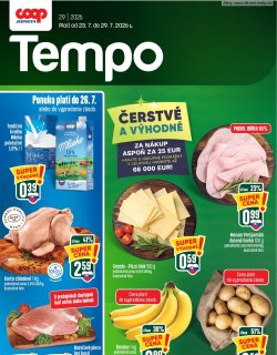 Leták COOP Jednota 23. 7. - 29. 7. 2026 Tempo
