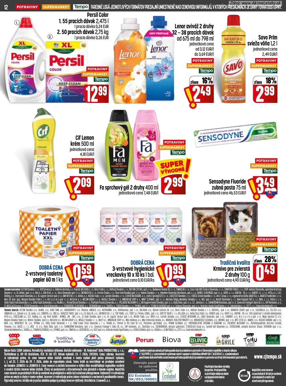 Leták COOP Jednota (23. 7. - 29. 7. 2026) - strana 12 z 28