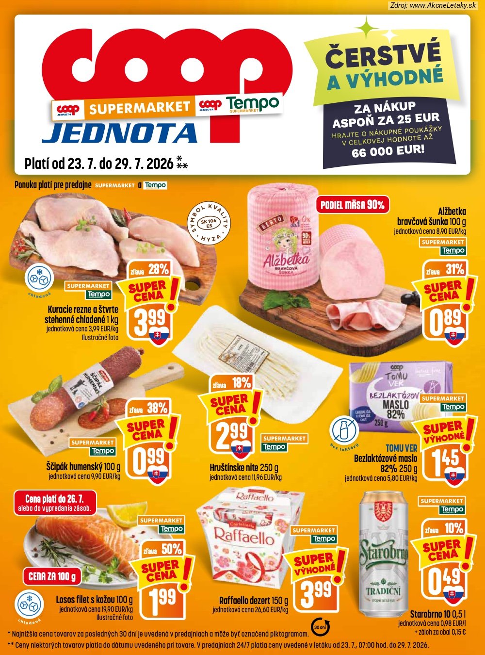 Leták COOP Jednota (23. 7. - 29. 7. 2026) - strana 13 z 28