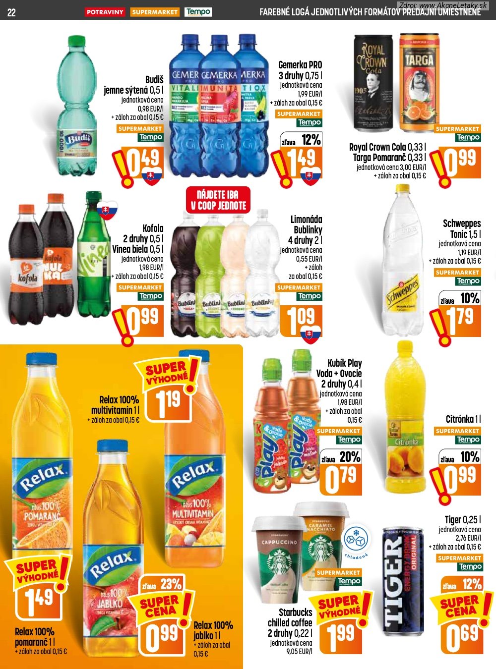 Leták COOP Jednota (23. 7. - 29. 7. 2026) - strana 22 z 28
