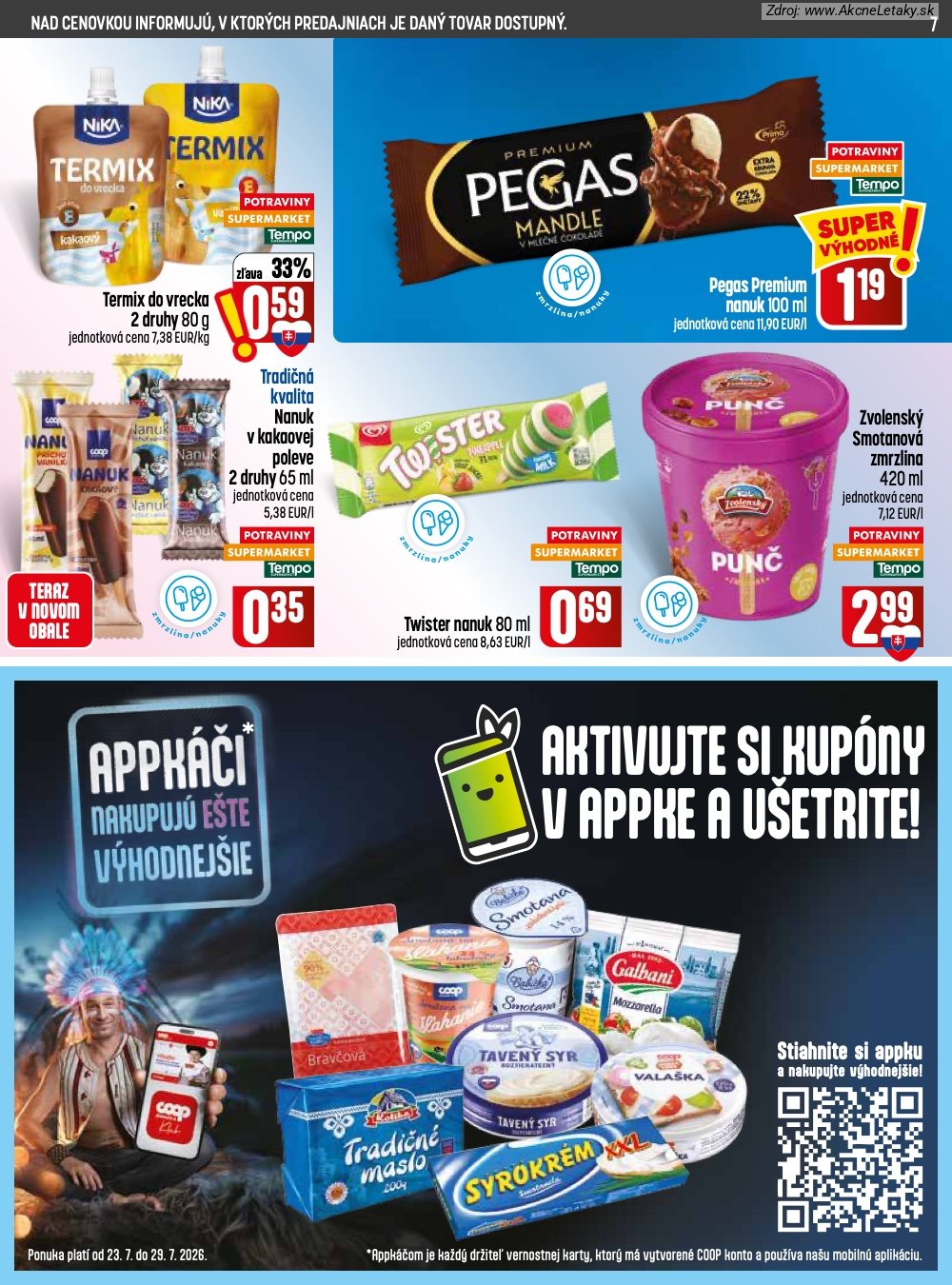 Leták COOP Jednota (23. 7. - 29. 7. 2026) - strana 7 z 28