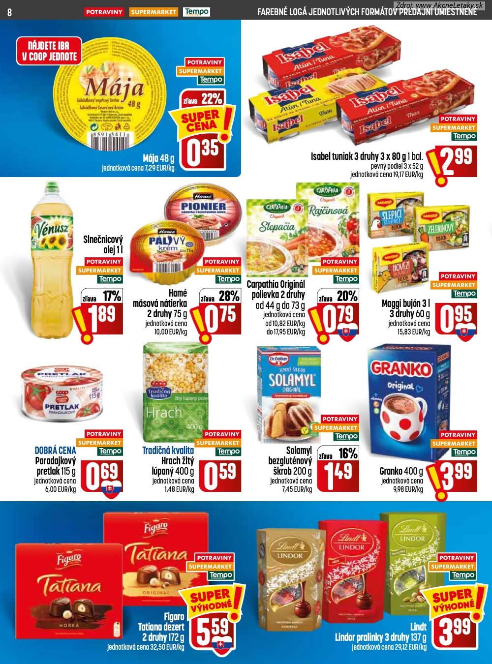 Leták COOP Jednota (23. 7. - 29. 7. 2026) - strana 8 z 28