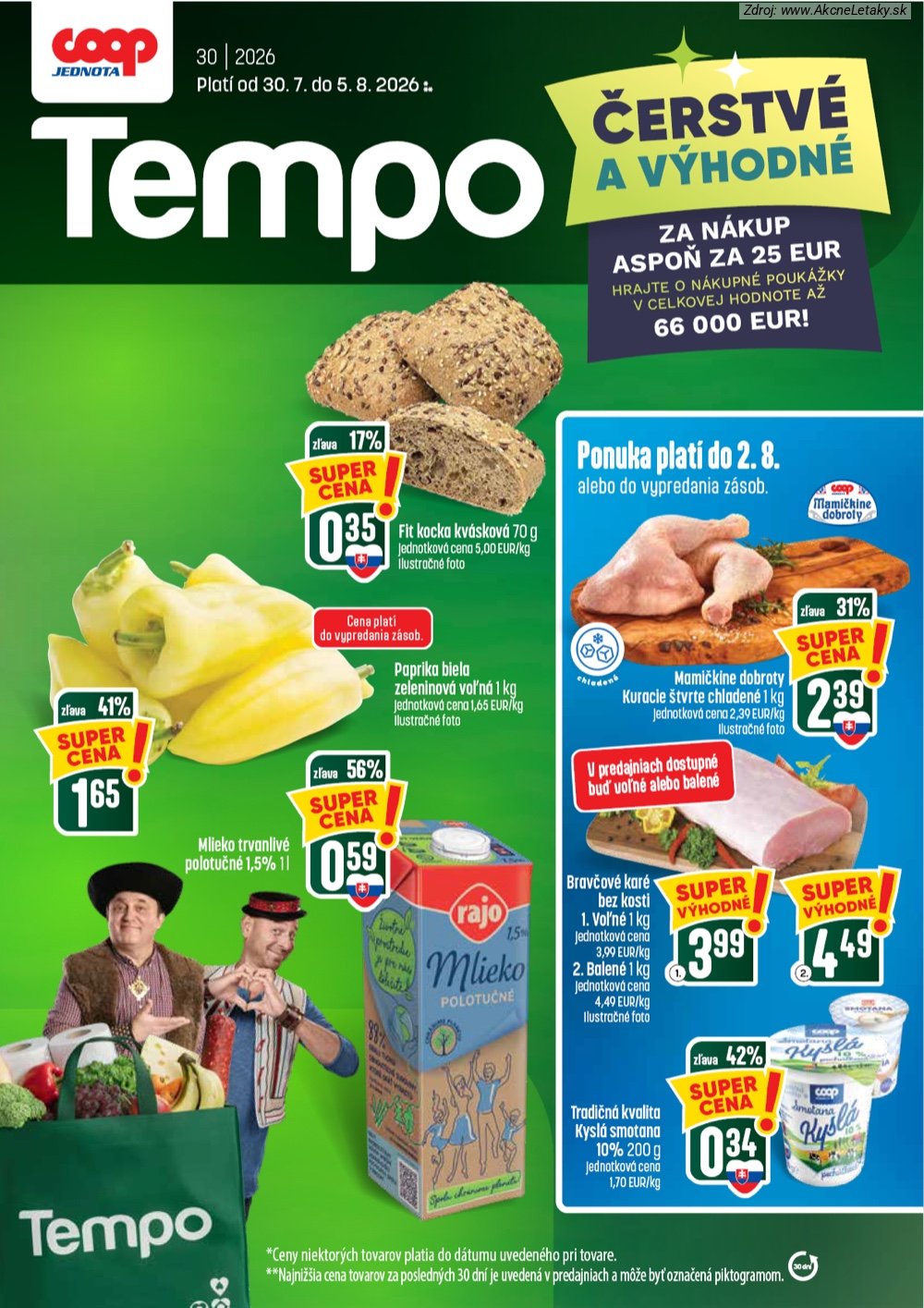 Leták COOP Jednota (30. 7. - 5. 8. 2026) - strana 1 z 60