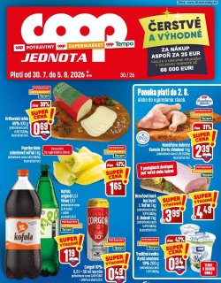 Leták COOP Jednota