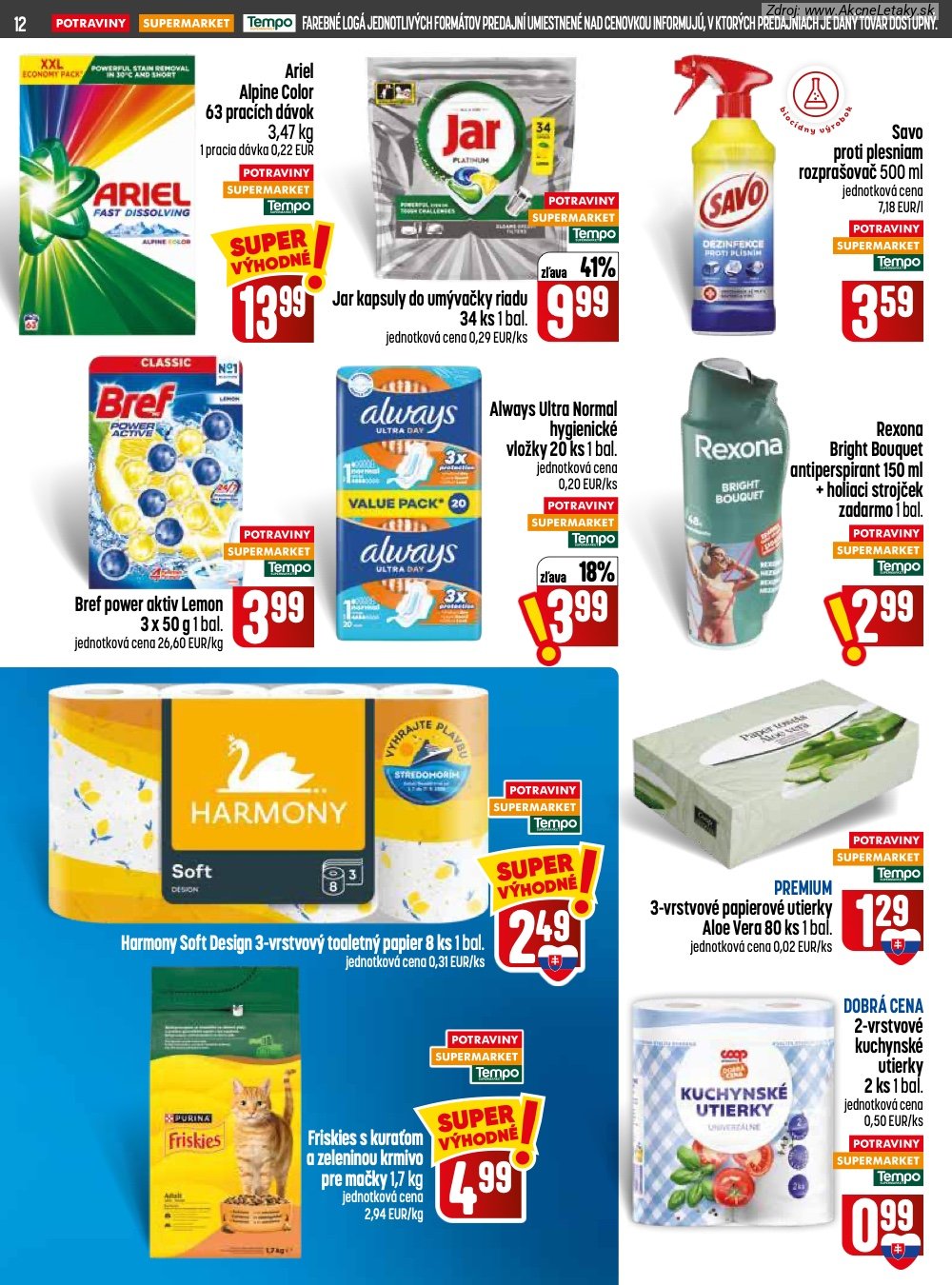 Leták COOP Jednota (30. 7. - 5. 8. 2026) - strana 12 z 28