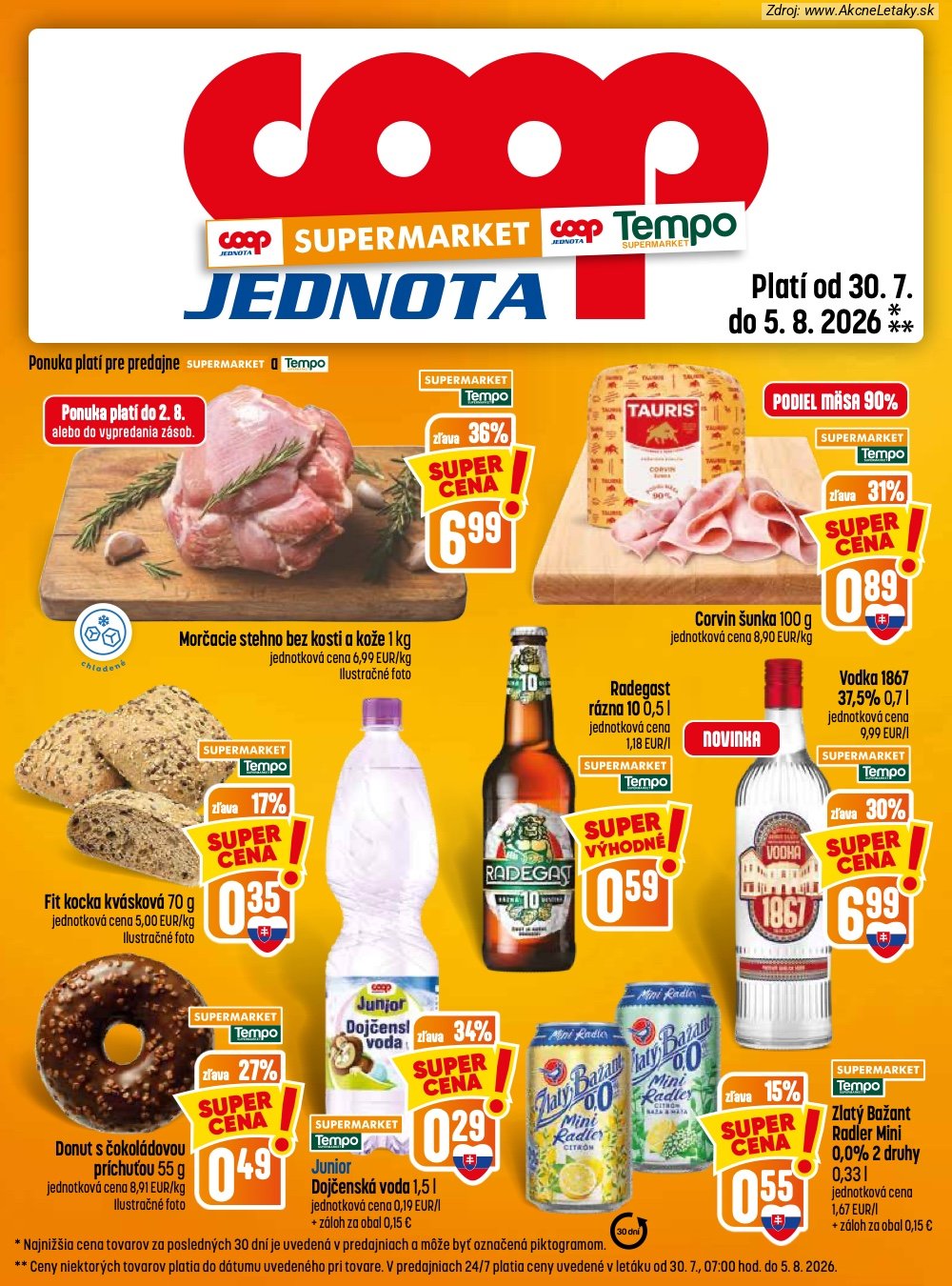 Leták COOP Jednota (30. 7. - 5. 8. 2026) - strana 13 z 28