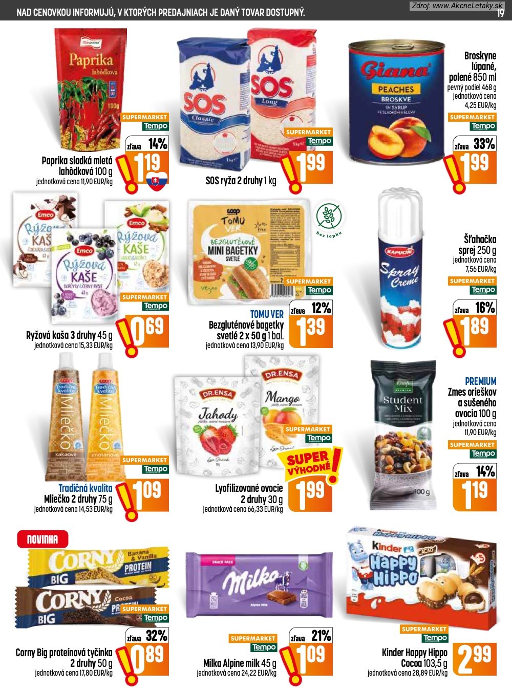 Leták COOP Jednota (30. 7. - 5. 8. 2026) - strana 19 z 28