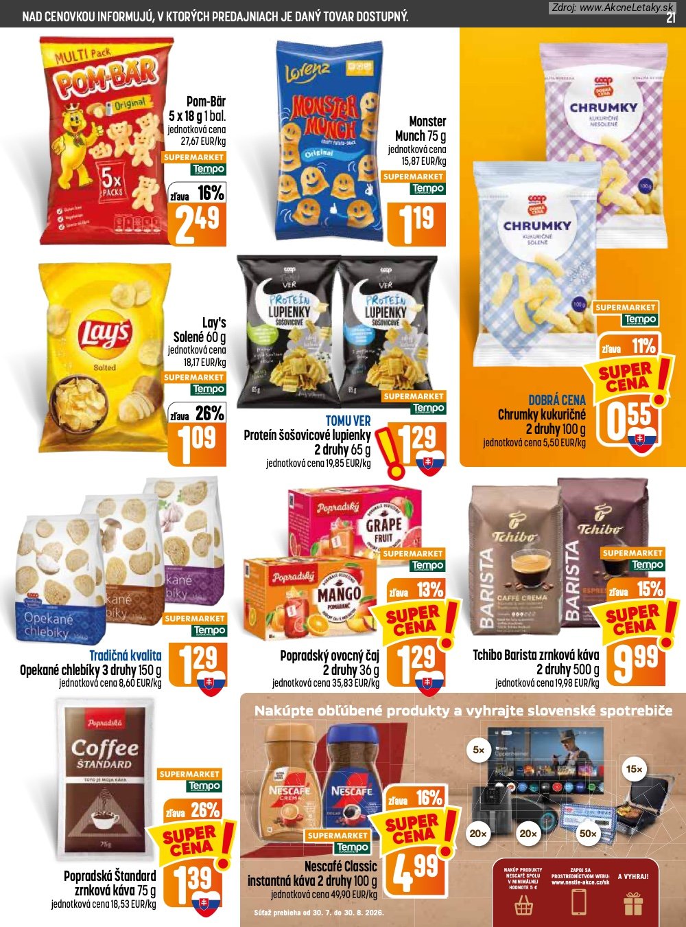 Leták COOP Jednota (30. 7. - 5. 8. 2026) - strana 21 z 28