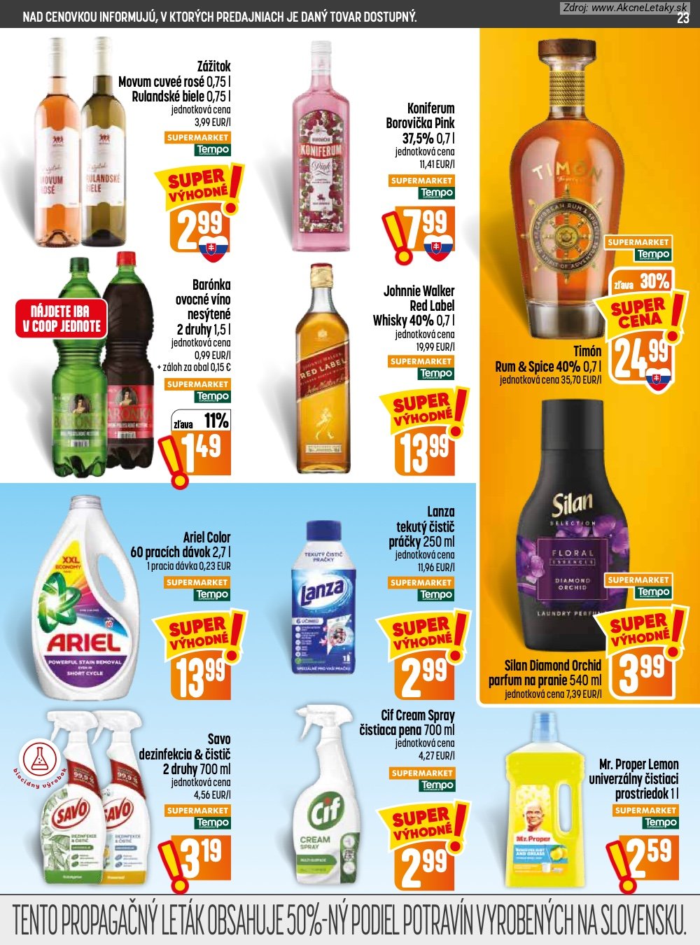 Leták COOP Jednota (30. 7. - 5. 8. 2026) - strana 23 z 28