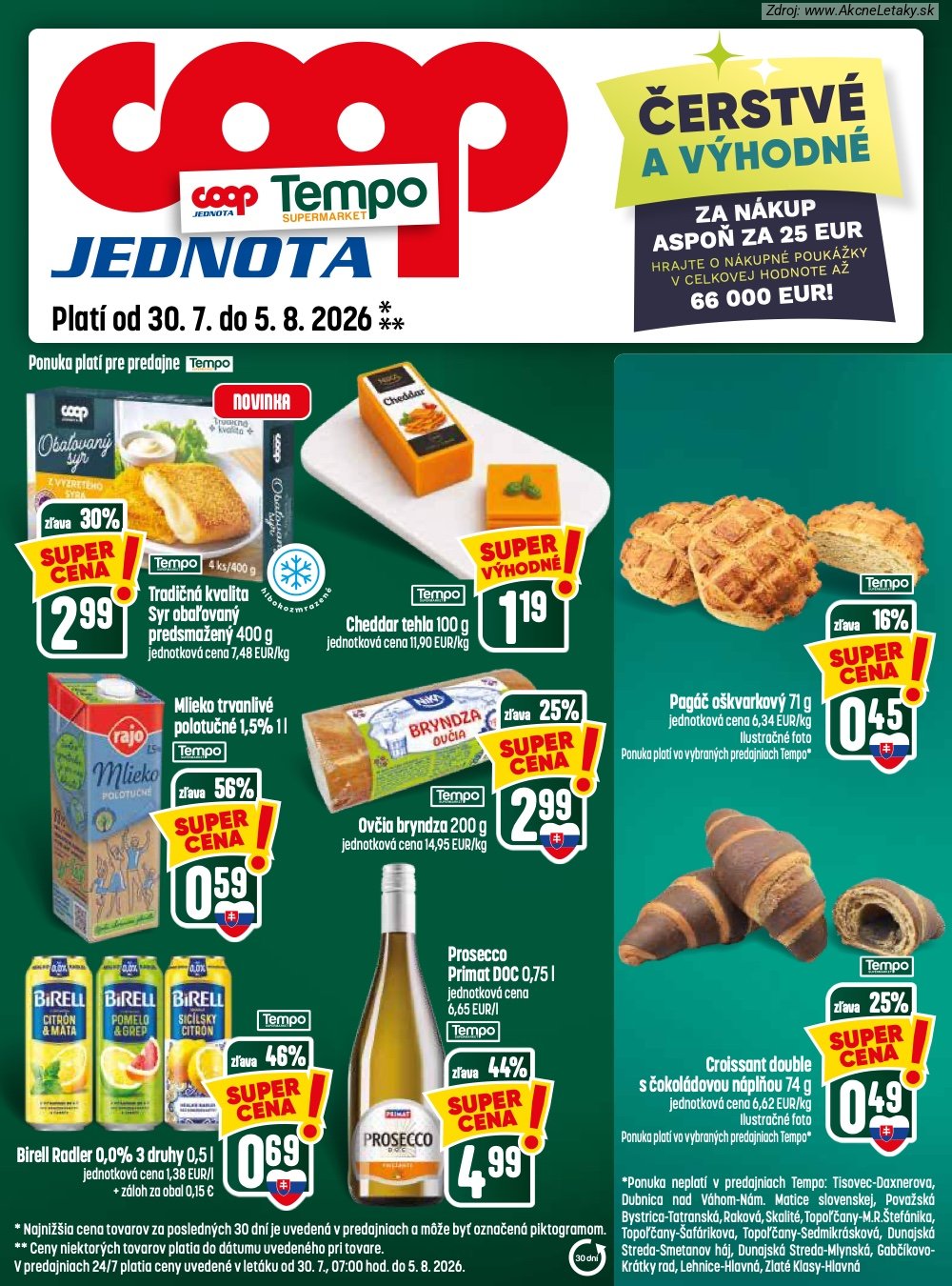 Leták COOP Jednota (30. 7. - 5. 8. 2026) - strana 25 z 28
