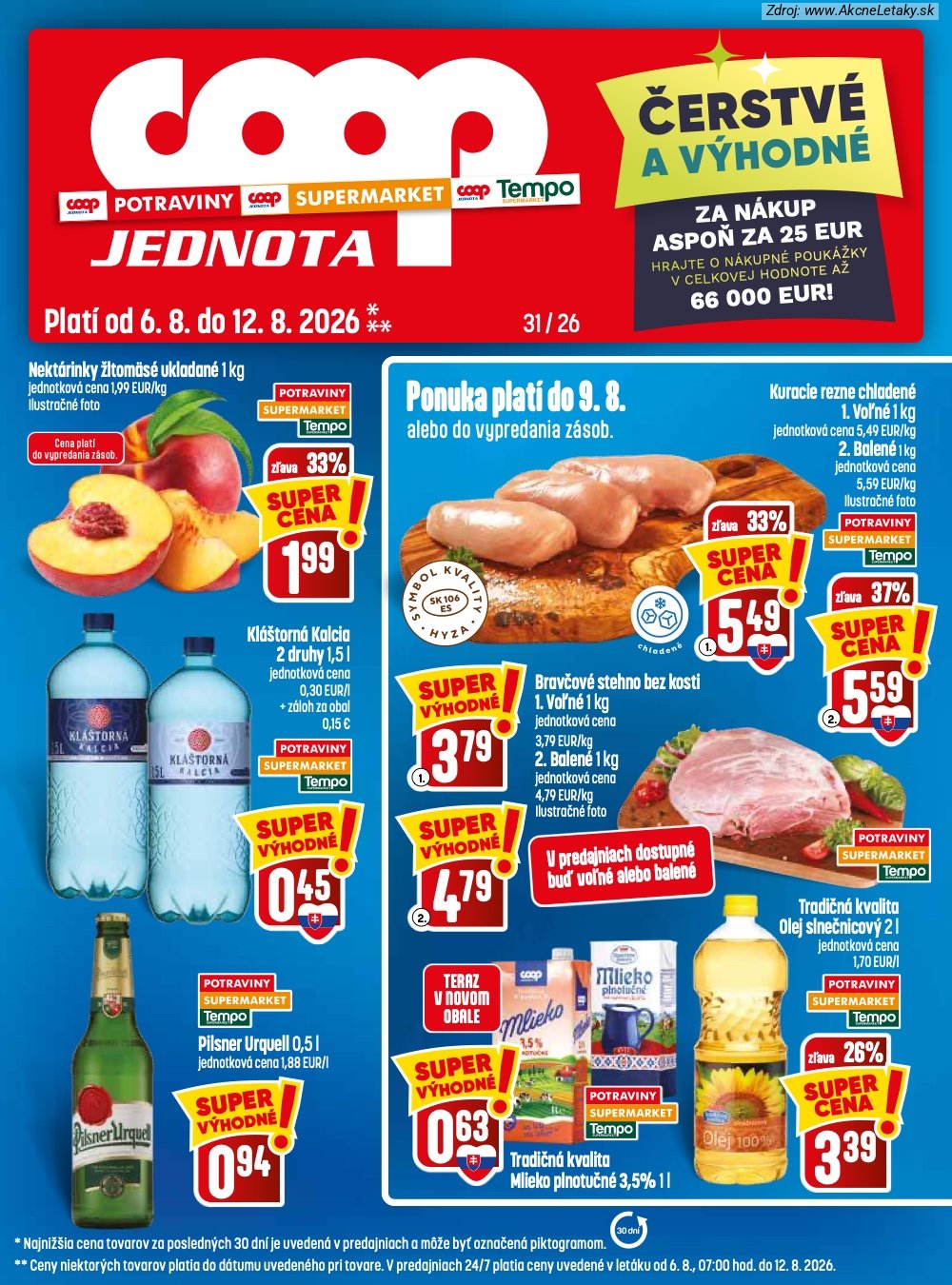 Leták COOP Jednota - strana 1