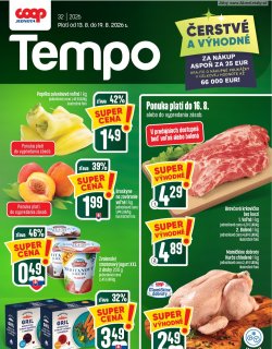 Leták COOP Jednota 13. 8. - 19. 8. 2026 Tempo