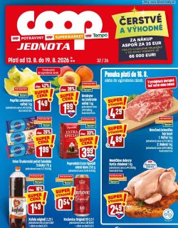 Leták COOP Jednota