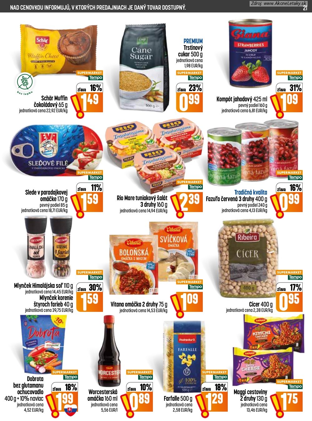 Leták COOP Jednota (13. 8. - 19. 8. 2026) - strana 21 z 28