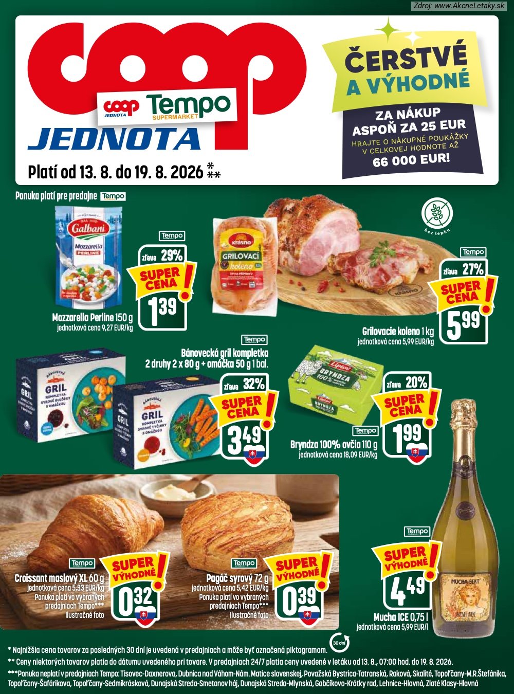 Leták COOP Jednota (13. 8. - 19. 8. 2026) - strana 25 z 28