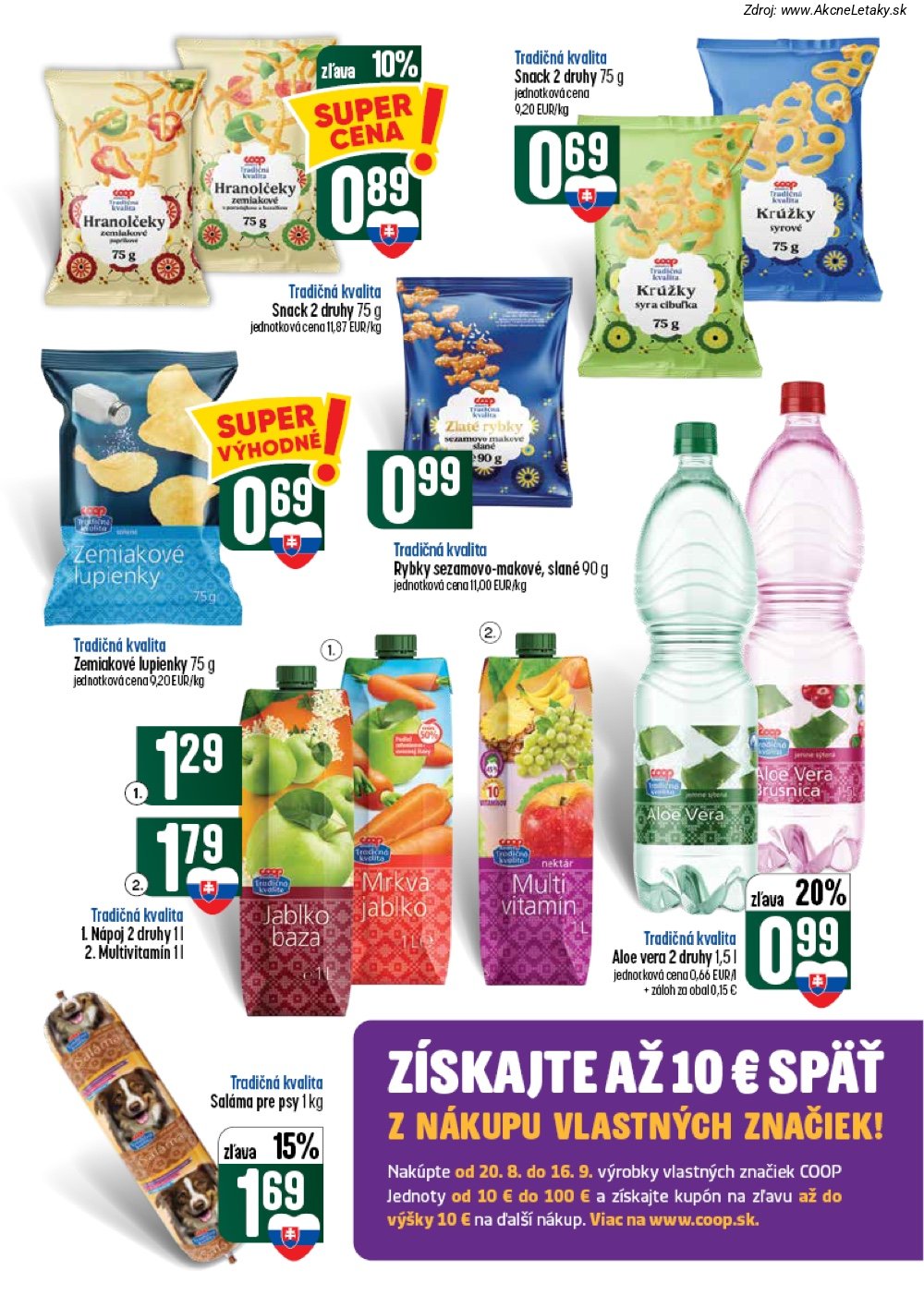 Leták COOP Jednota (20. 8. - 26. 8. 2026) - strana 12 z 62