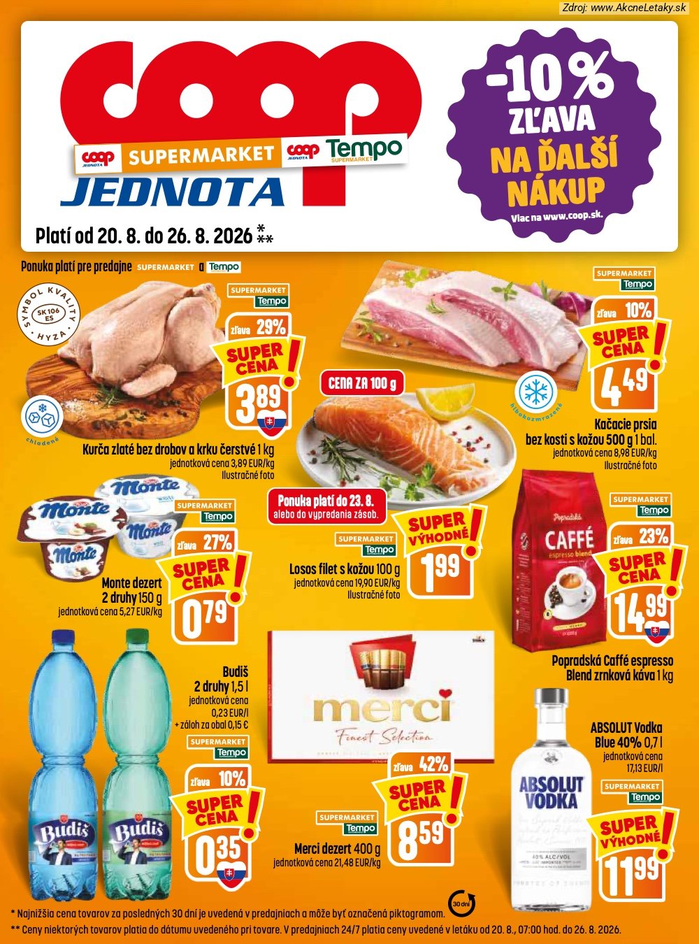 Leták COOP Jednota (20. 8. - 26. 8. 2026) - strana 17 z 32