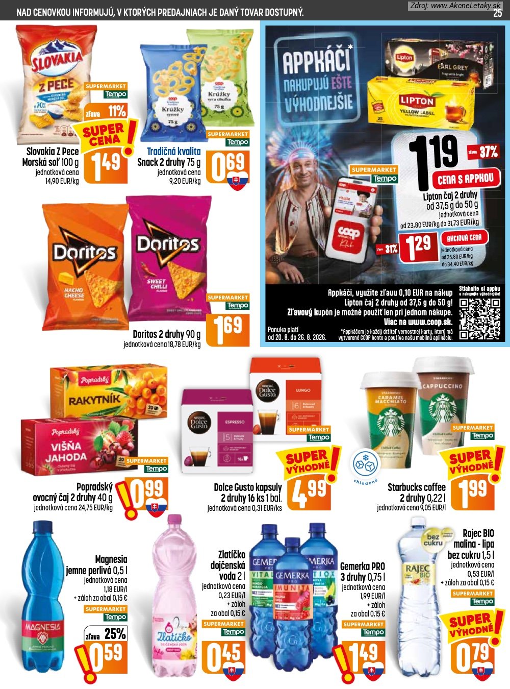 Leták COOP Jednota (20. 8. - 26. 8. 2026) - strana 25 z 32