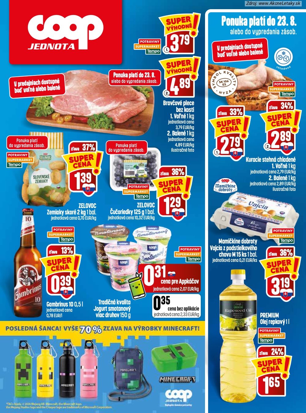 Leták COOP Jednota (20. 8. - 26. 8. 2026) - strana 32 z 32