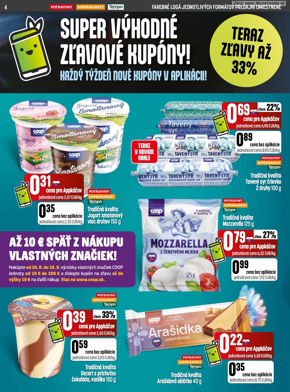 Leták COOP Jednota (20. 8. - 26. 8. 2026) - strana 4 z 32