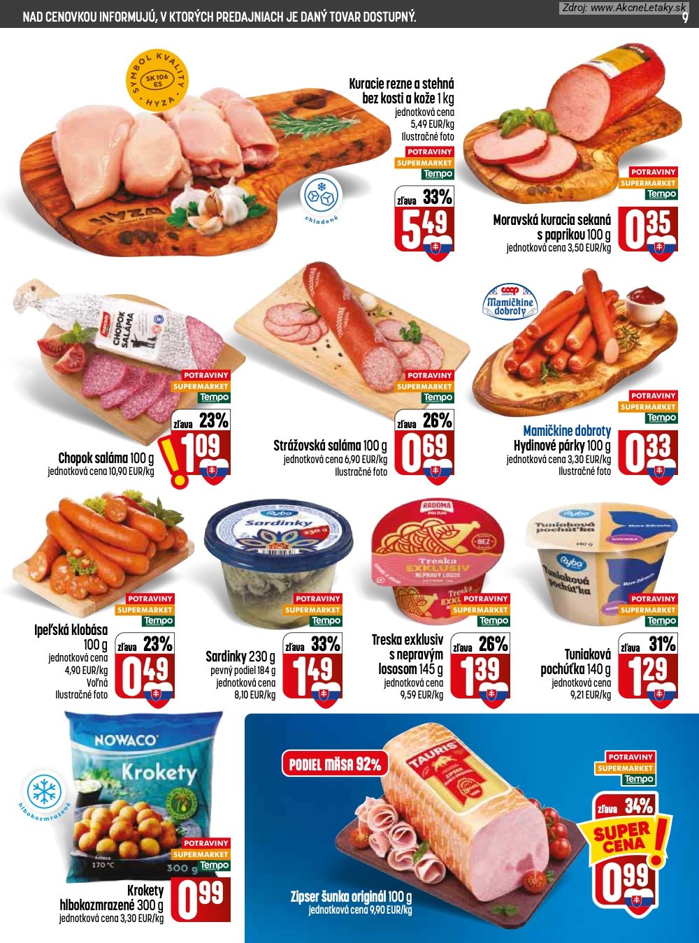 Leták COOP Jednota (20. 8. - 26. 8. 2026) - strana 9 z 32