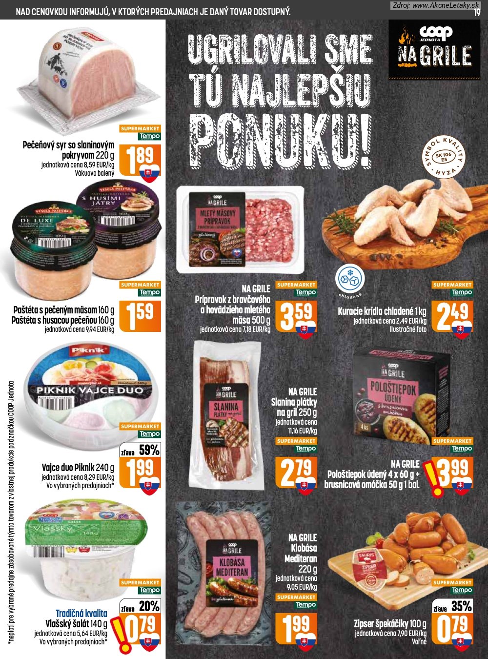 Leták COOP Jednota (26. 8. - 2. 9. 2026) - strana 19 z 32