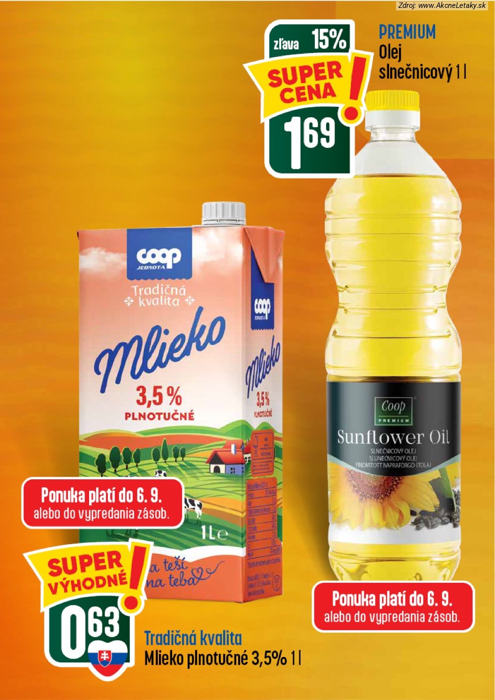 Leták COOP Jednota (3. 9. - 9. 9. 2026) - strana 2 z 60