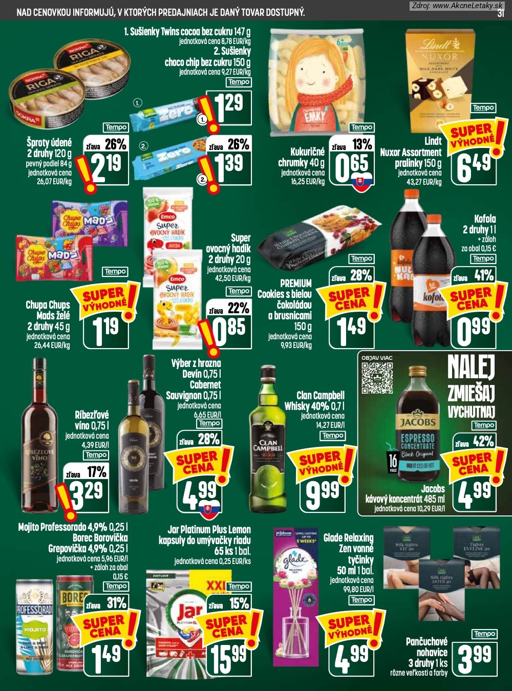 Leták COOP Jednota (3. 9. - 9. 9. 2026) - strana 31 z 32