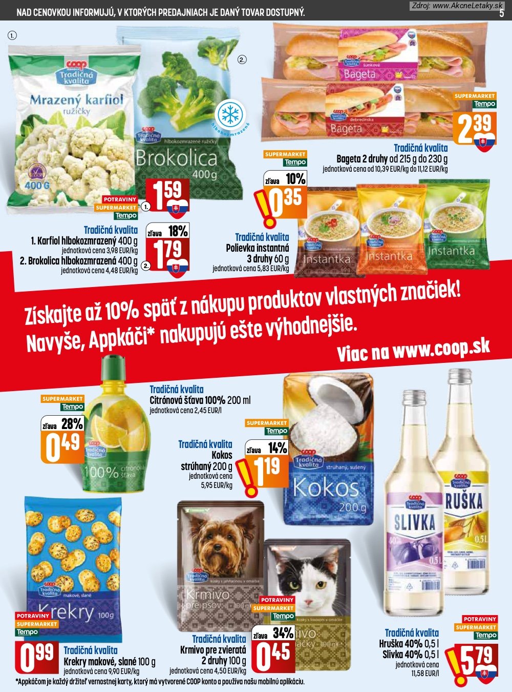 Leták COOP Jednota (3. 9. - 9. 9. 2026) - strana 5 z 32