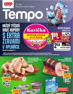 Leták COOP Jednota 17. 9. - 23. 9. 2026 Tempo