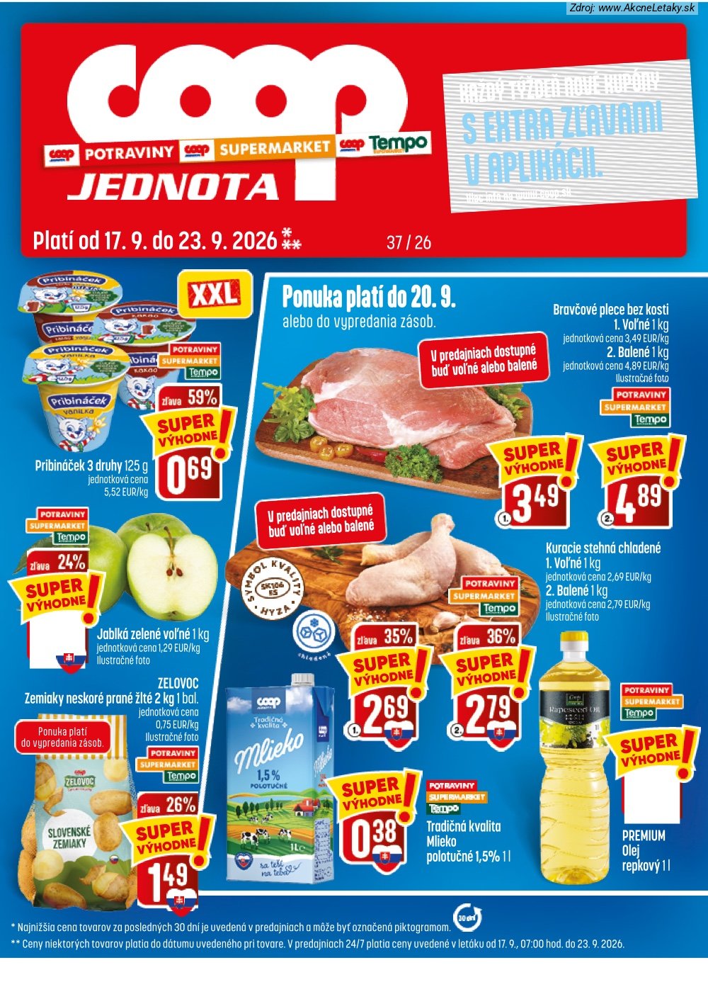 Leták COOP Jednota - strana 1