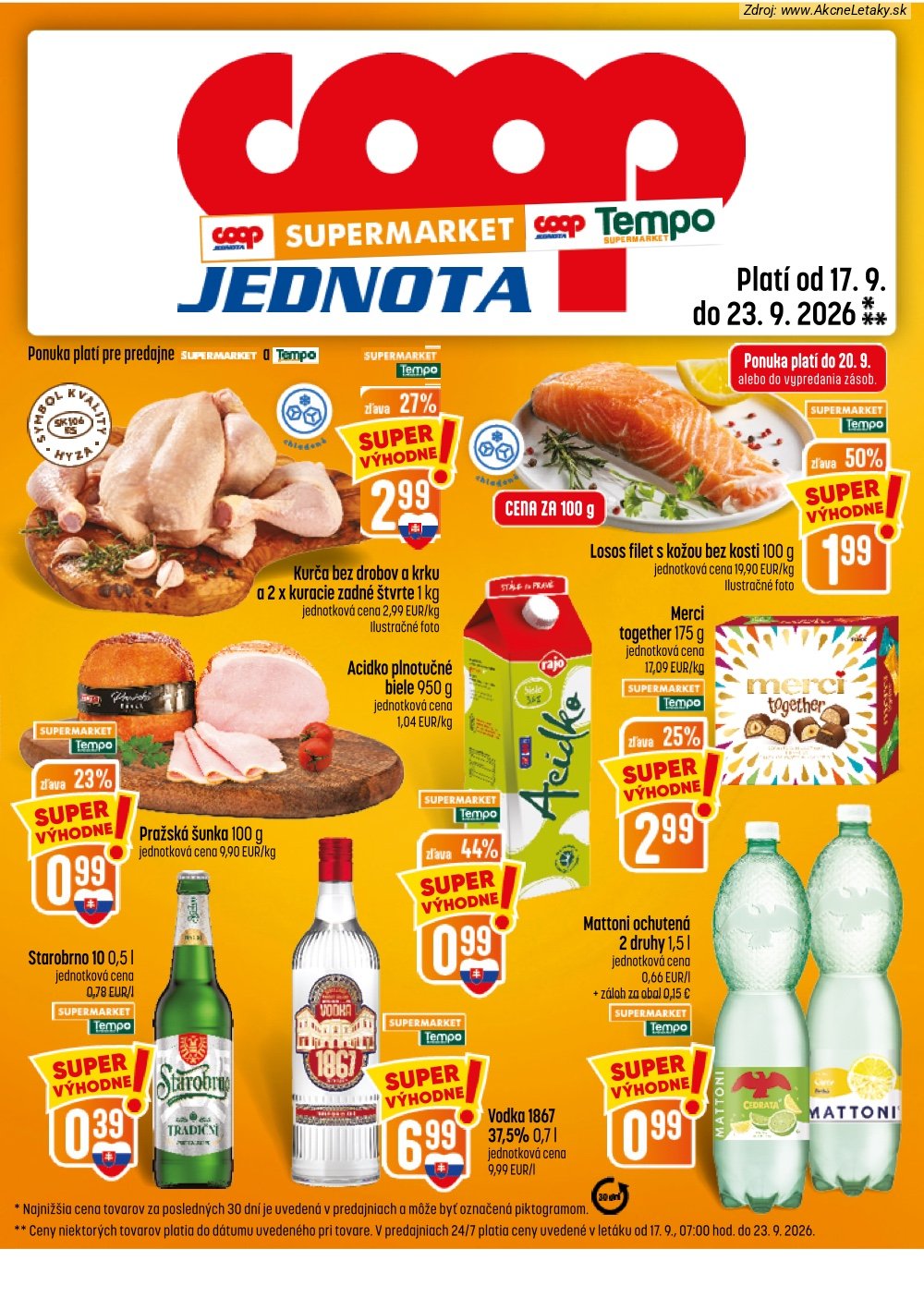 Leták COOP Jednota (17. 9. - 23. 9. 2026) - strana 13 z 28