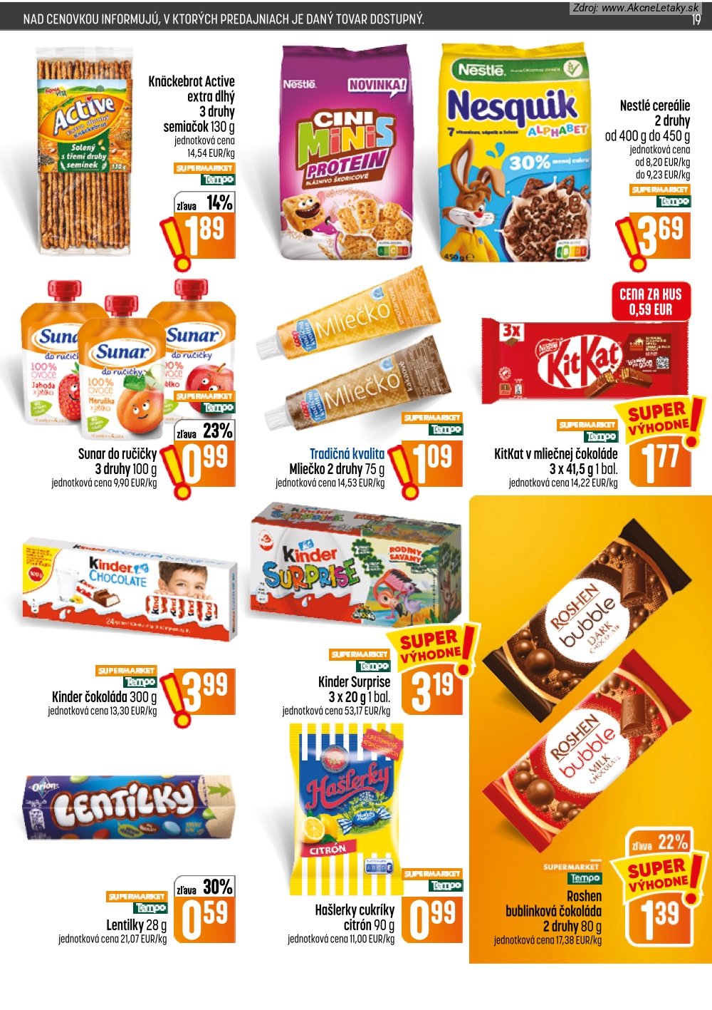 Leták COOP Jednota (17. 9. - 23. 9. 2026) - strana 19 z 28