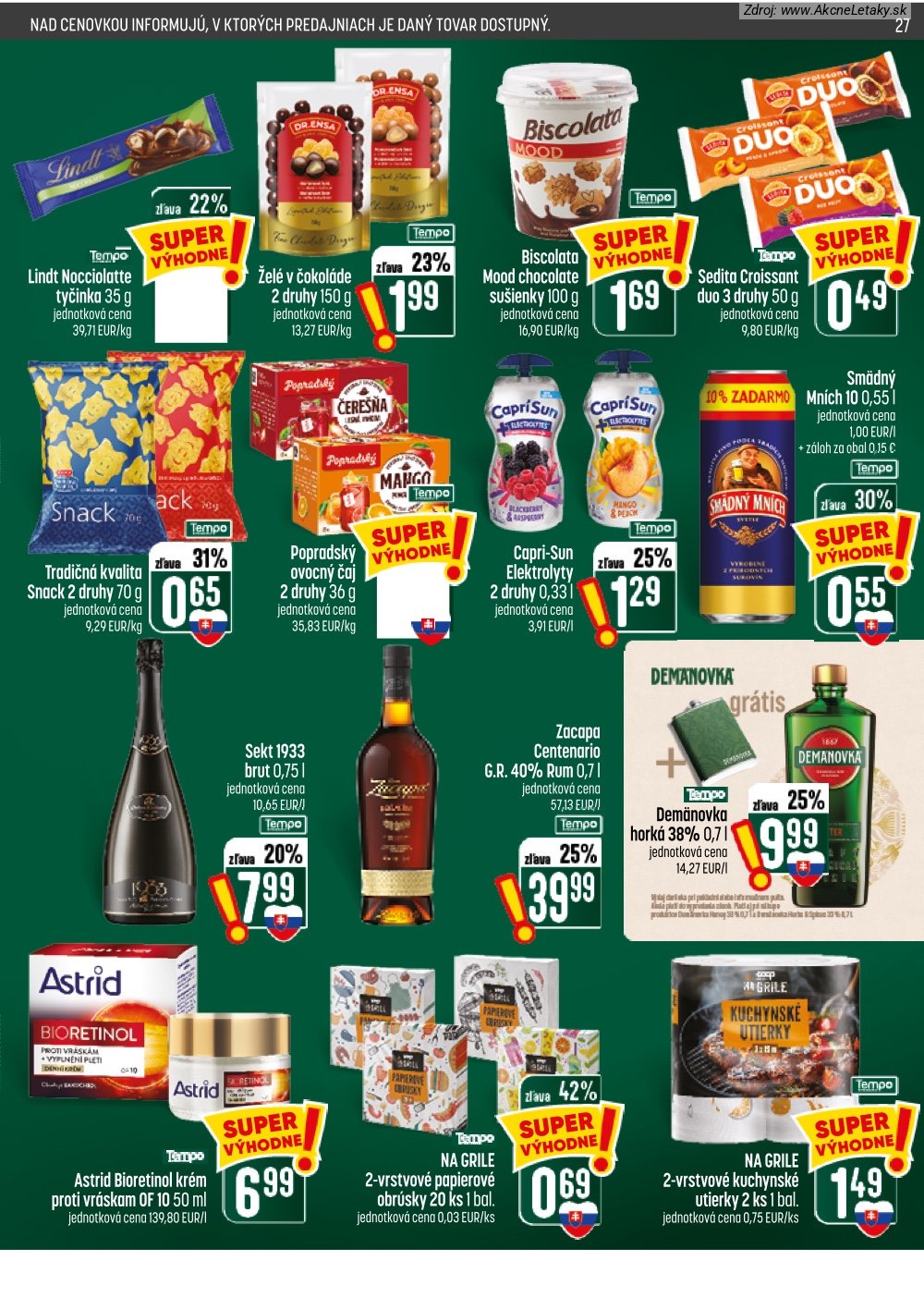 Leták COOP Jednota (17. 9. - 23. 9. 2026) - strana 27 z 28