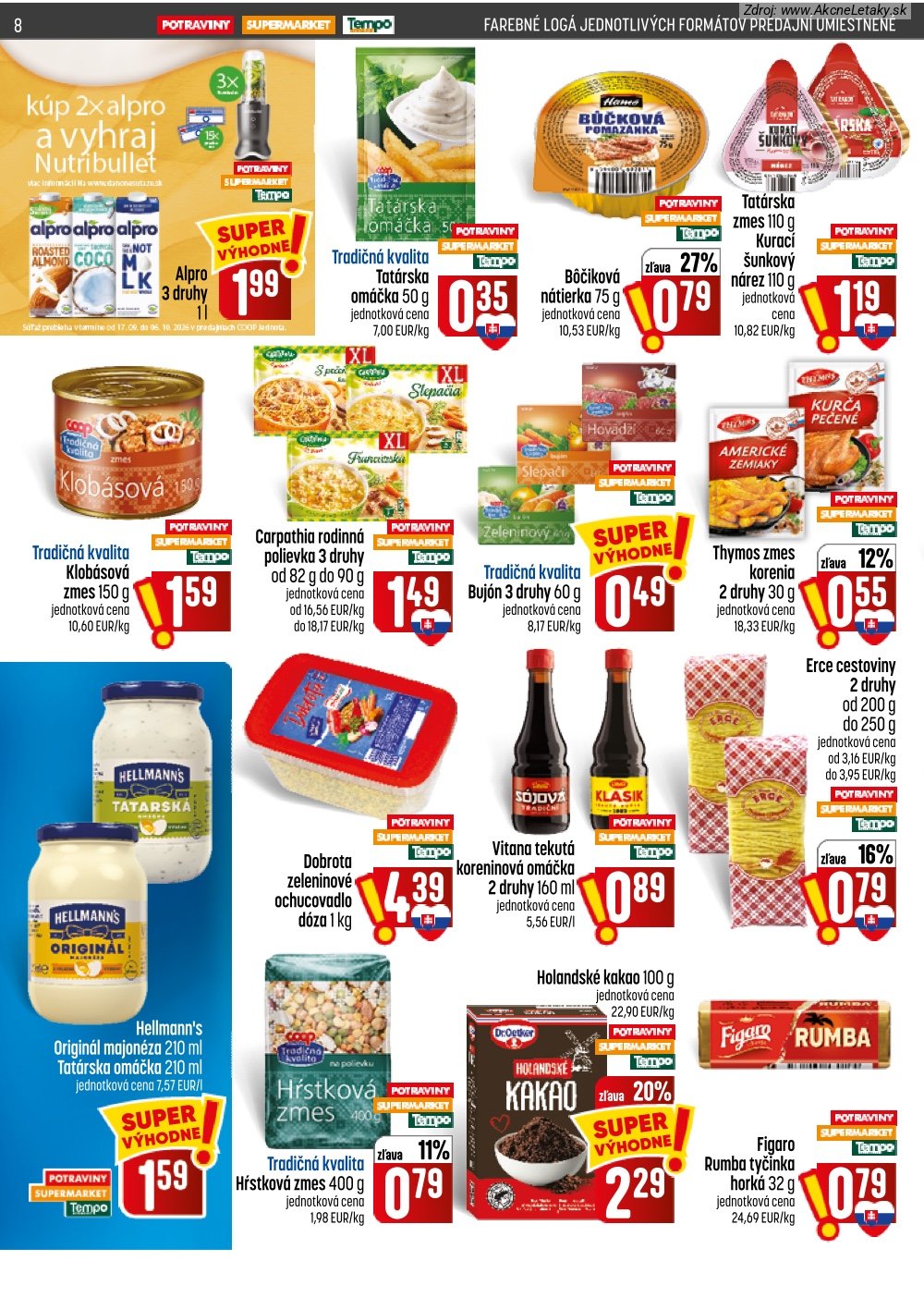 Leták COOP Jednota (17. 9. - 23. 9. 2026) - strana 8 z 28
