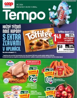 Leták COOP Jednota 24. 9. - 30. 9. 2026 Tempo