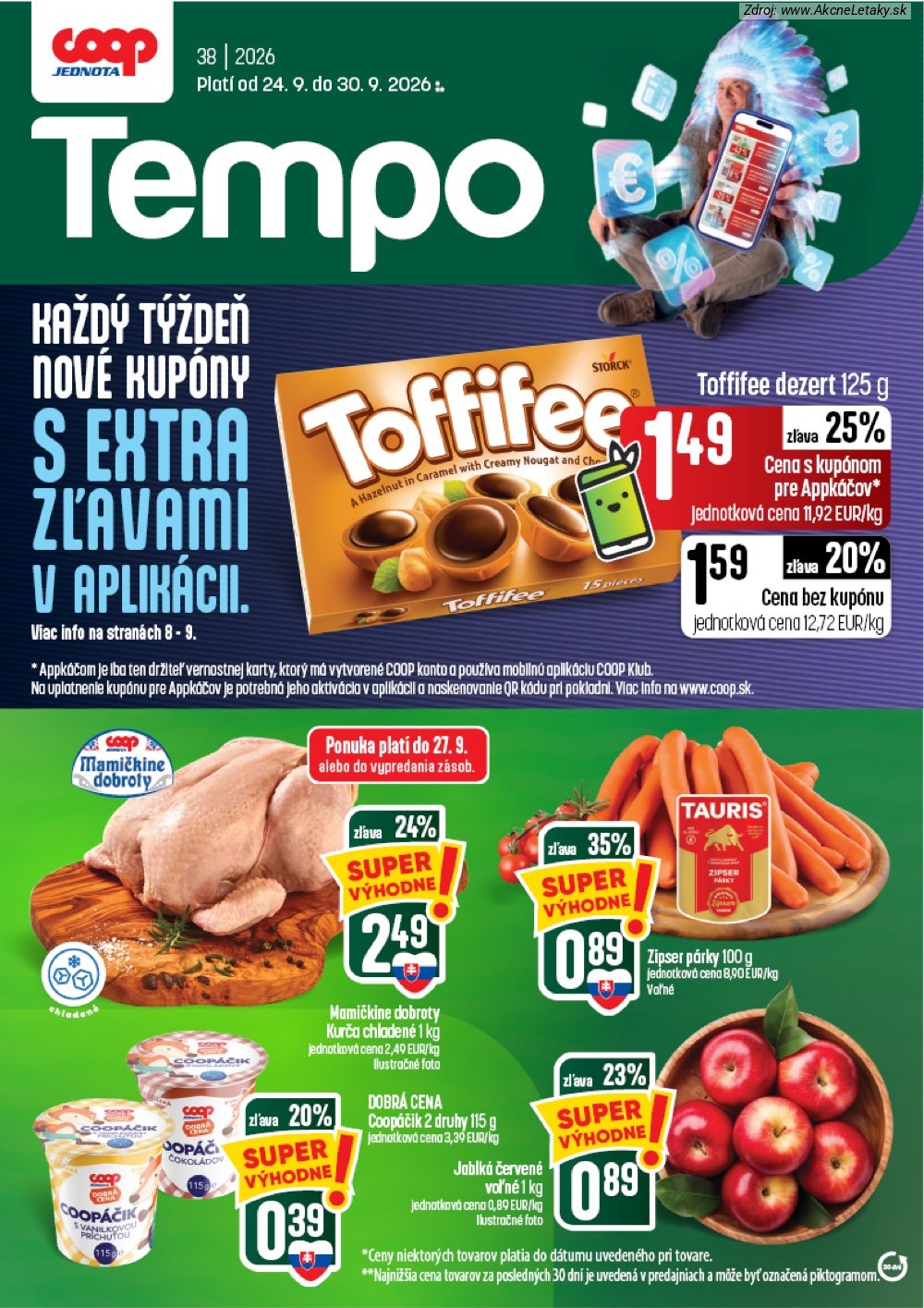 Leták COOP Jednota (24. 9. - 30. 9. 2026) - strana 1 z 61