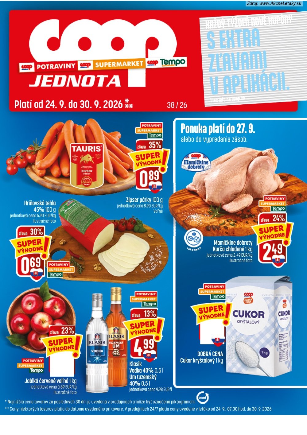 Leták COOP Jednota - strana 1