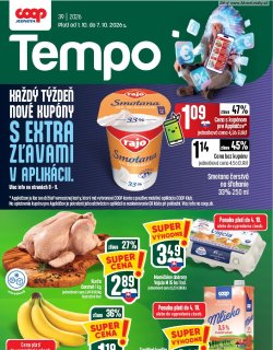 Leták COOP Jednota 1. 10. - 7. 10. 2026 Tempo