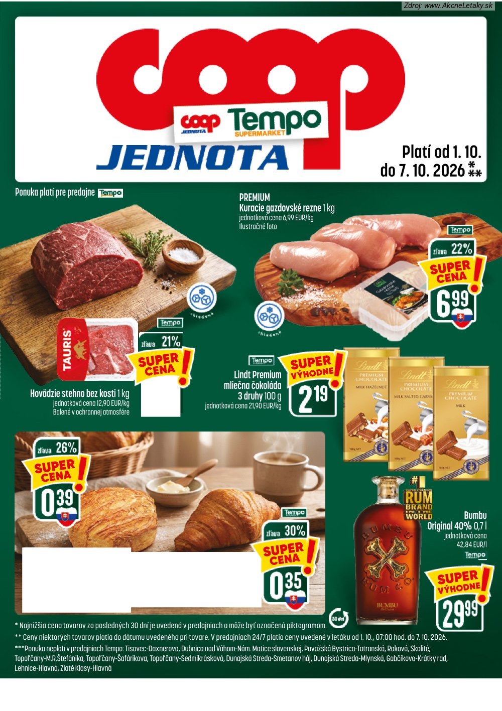 Strana 7 - leták COOP Jednota (1. 10. - 7. 10. 2026)