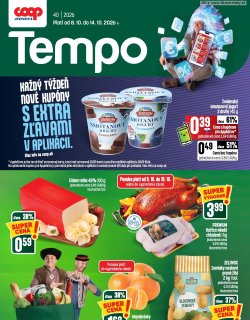 Leták COOP Jednota 8. 10. - 14. 10. 2026 Tempo